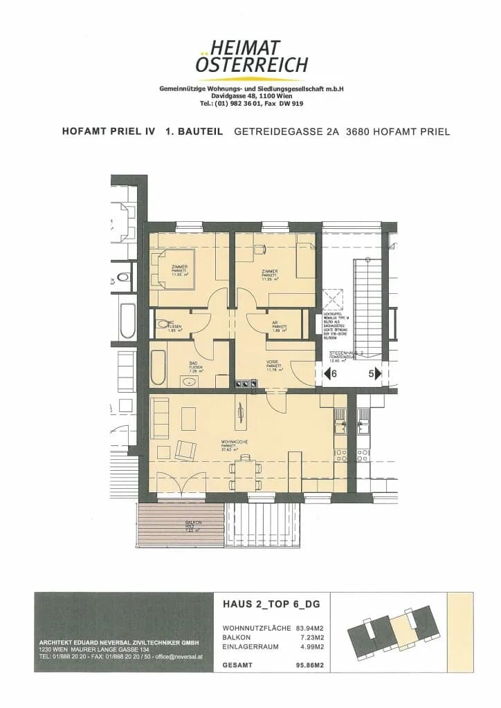 3-Zimmer-Wohnung mieten in Melk – 83,13 m², € 753 – Bild 22 von 22