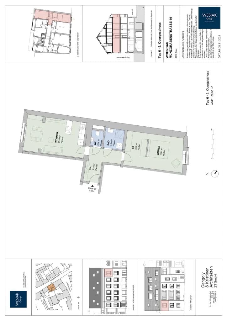2-Zimmer-Wohnung mieten in Graz – 61 m², € 630 – Bild 9 von 9