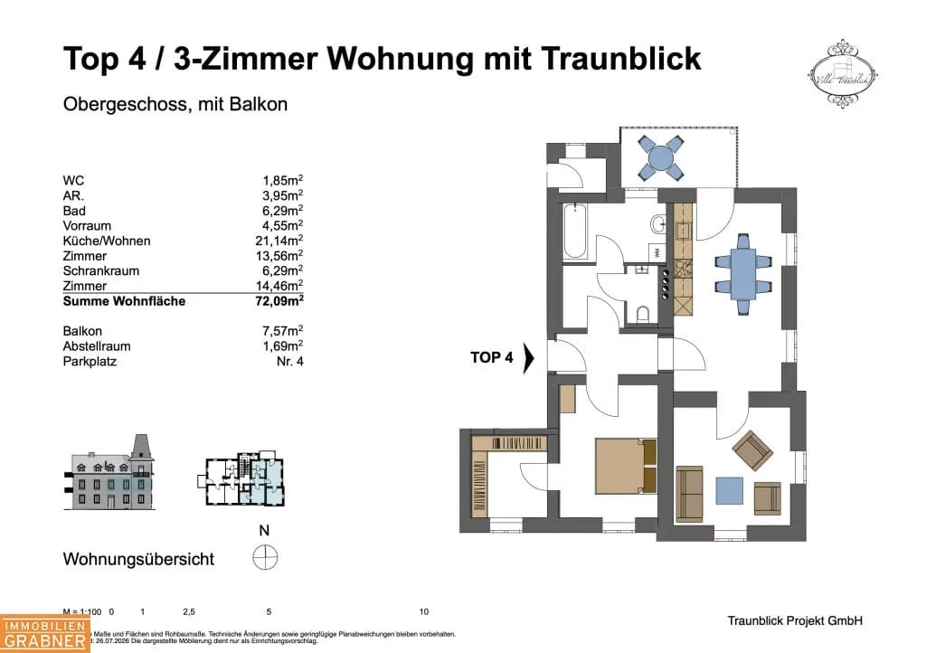 3-Zimmer-Wohnung kaufen in Liezen – 72,09 m², € 324.000 – Bild 8 von 11