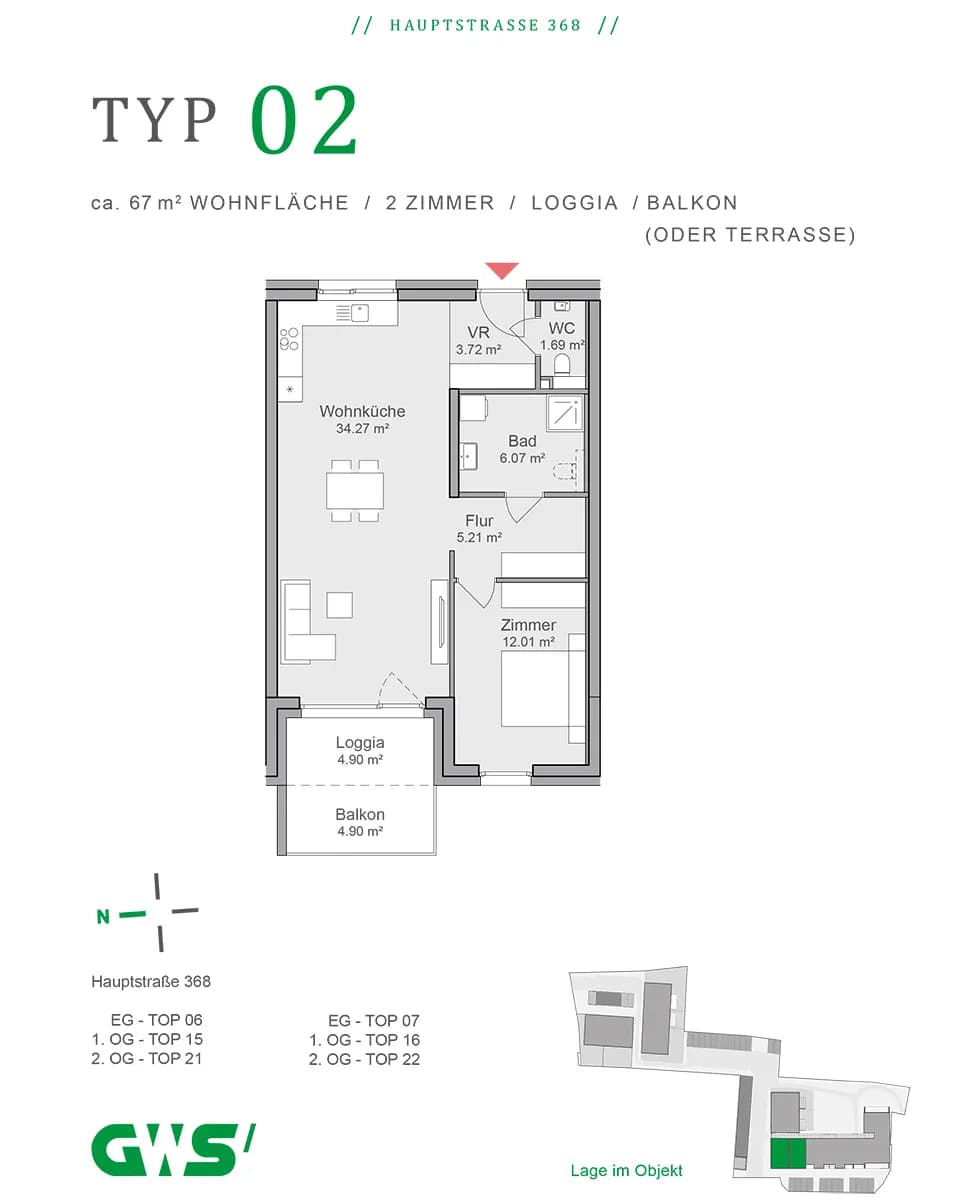 2-Zimmer-Wohnung mieten in Hartberg-Fürstenfeld – 61,93 m², € 750 – Bild 11 von 11