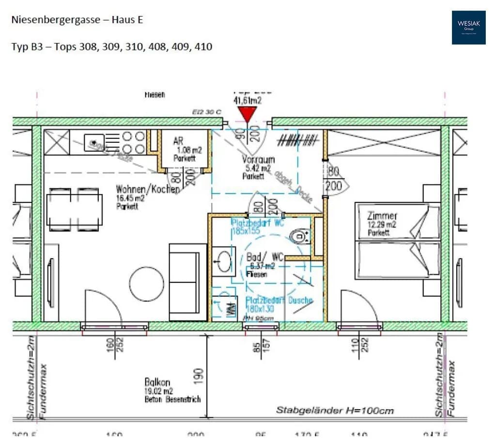 2-Zimmer-Wohnung mieten in Graz – 41 m², € 630 – Bild 17 von 17
