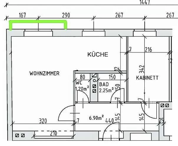 2-Zimmer-Wohnung mieten in Wien – 50 m², € 1.200 – Bild 8 von 8