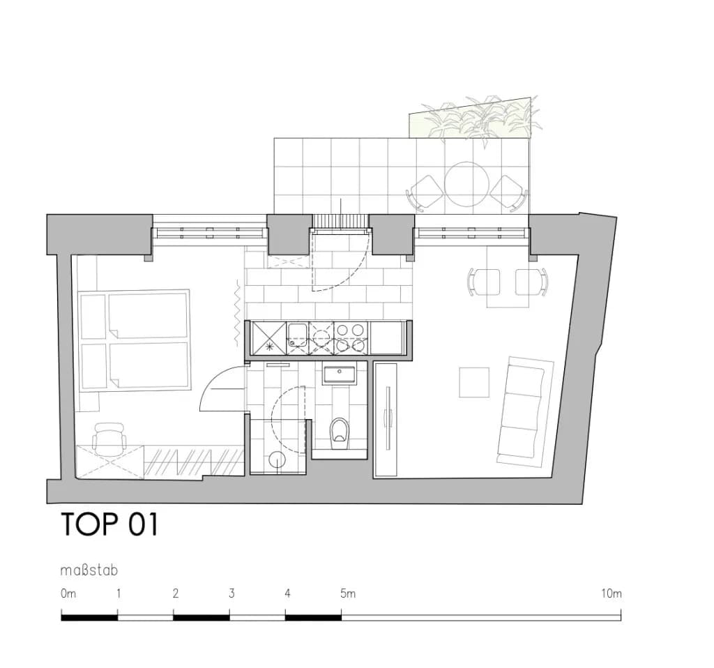 2-Zimmer-Wohnung mieten in Wien – 34 m², € 1.260 – Bild 8 von 8