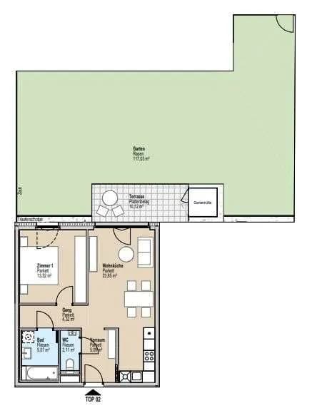 2-Zimmer-Wohnung kaufen in Bruck an der Leitha – 54 m², € 276.760 – Bild 16 von 16