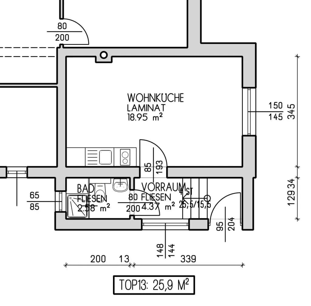 1-Zimmer-Wohnung mieten in Gänserndorf – 23,8 m², € 425 – Bild 10 von 11