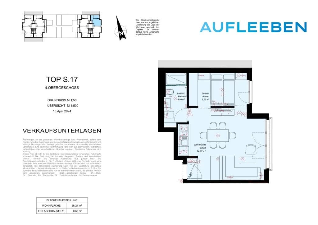 2-Zimmer-Wohnung kaufen in Wien – 38,24 m², € 229.900 – Bild 11 von 11