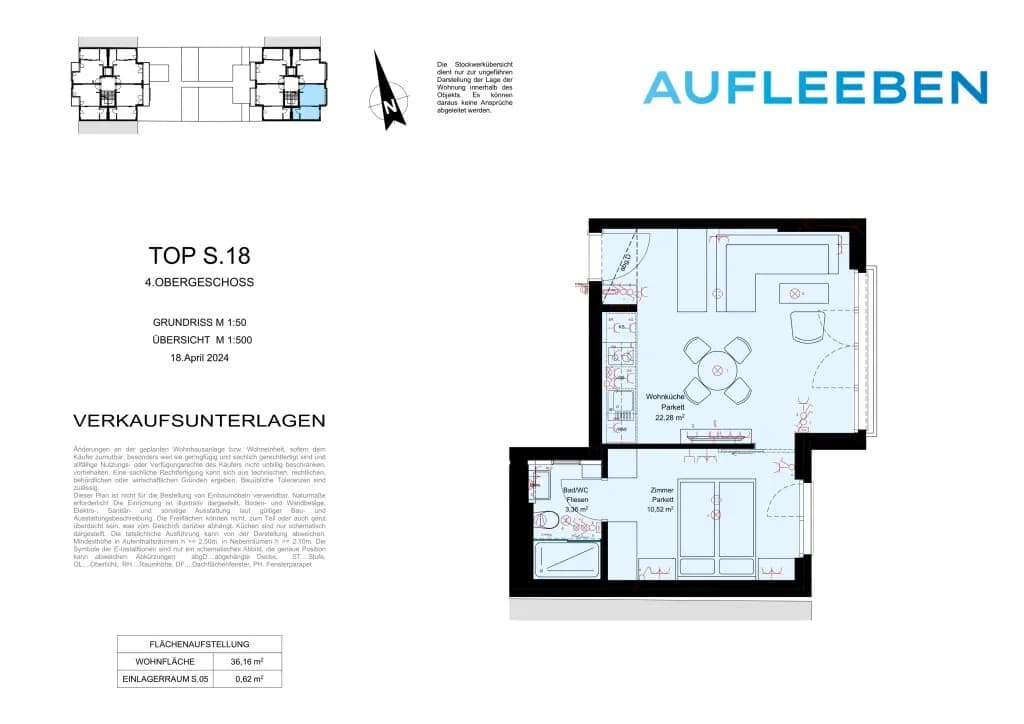 2-Zimmer-Wohnung kaufen in Wien – 36,16 m², € 219.900 – Bild 11 von 11
