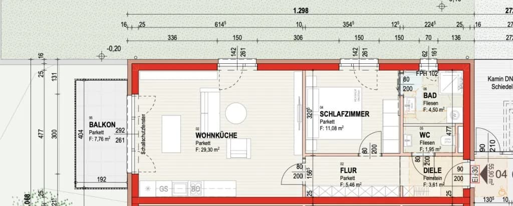 1-Zimmer-Wohnung kaufen in Graz – 55,9 m², € 434.137 – Bild 7 von 8