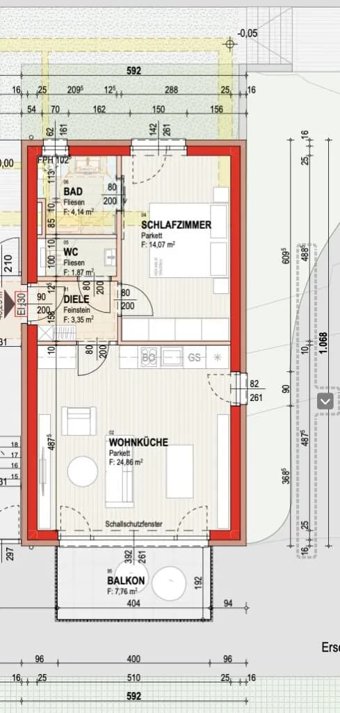 1-Zimmer-Wohnung kaufen in Graz – 48,29 m², € 380.708 – Bild 7 von 8