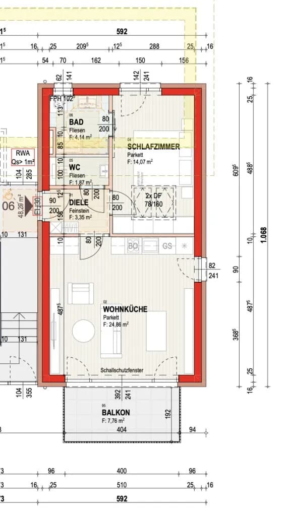 1-Zimmer-Wohnung kaufen in Graz – 48,29 m², € 375.034 – Bild 7 von 8