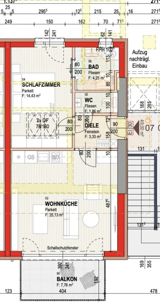 1-Zimmer-Wohnung kaufen in Graz – 49 m², € 380.019 – Bild 7 von 8