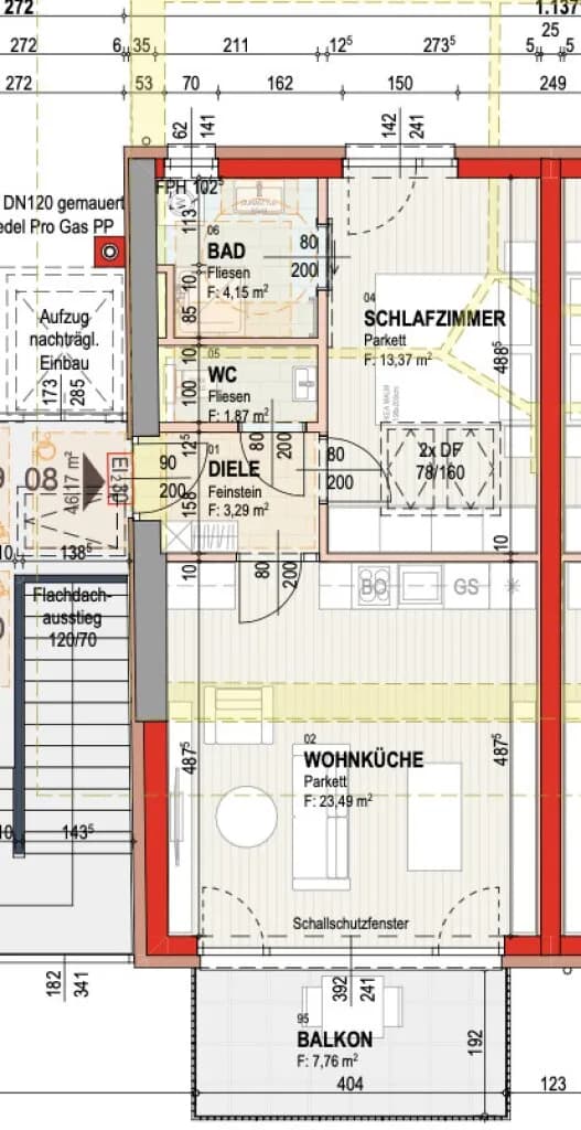 1-Zimmer-Wohnung kaufen in Graz – 46,17 m², € 360.150 – Bild 7 von 8