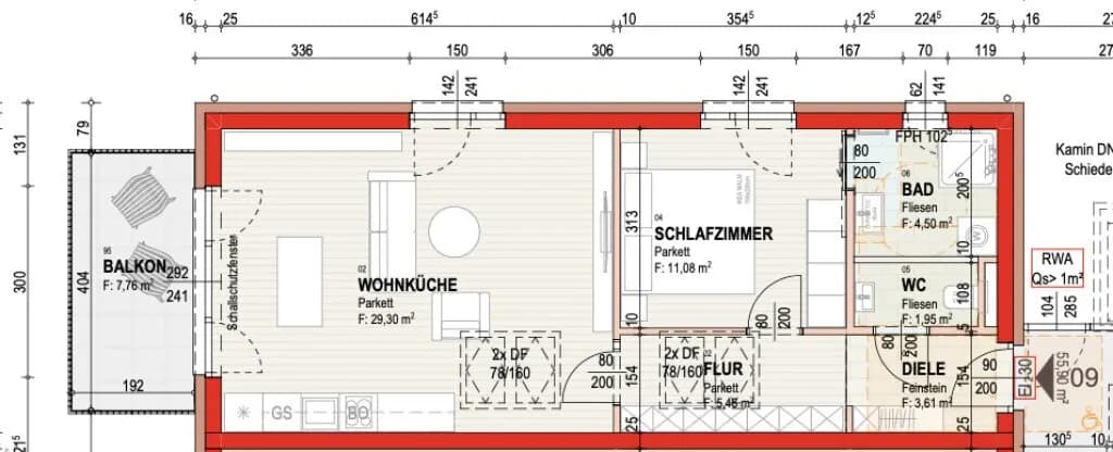 1-Zimmer-Wohnung kaufen in Graz – 55,9 m², € 428.462 – Bild 7 von 8