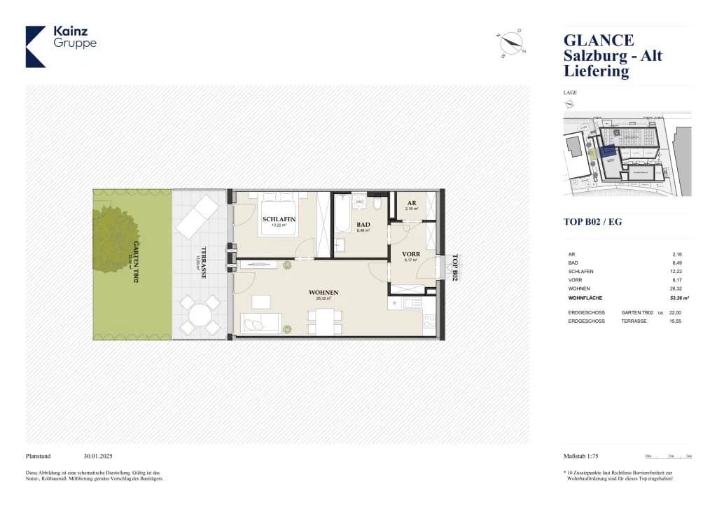 2-Zimmer-Wohnung kaufen in Salzburg Stadt – 53,14 m², € 416.500 – Bild 9 von 9