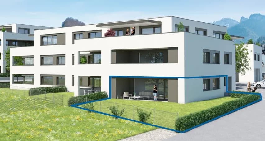2-Zimmer-Wohnung mieten in Dornbirn – 60,65 m², € 1.320