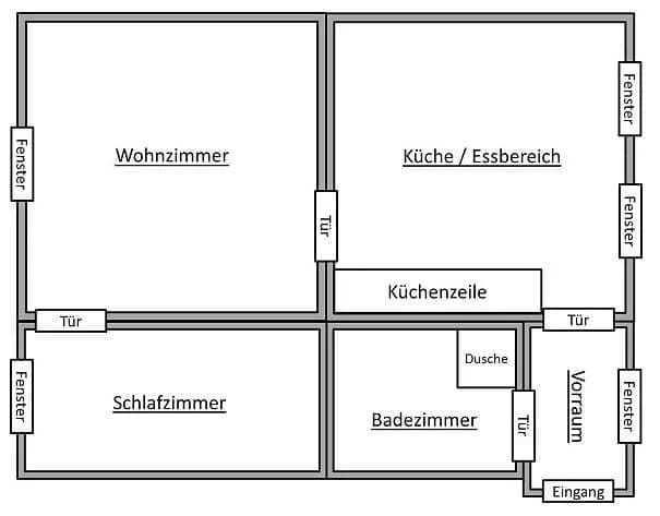 2-Zimmer-Wohnung mieten in Graz – 50 m², € 550 – Bild 2 von 13