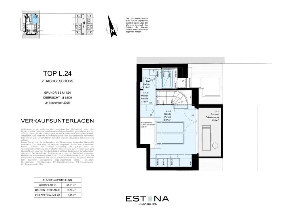 2-Zimmer-Wohnung mieten in Wien – 51 m², € 1.250 – Bild 14 von 16