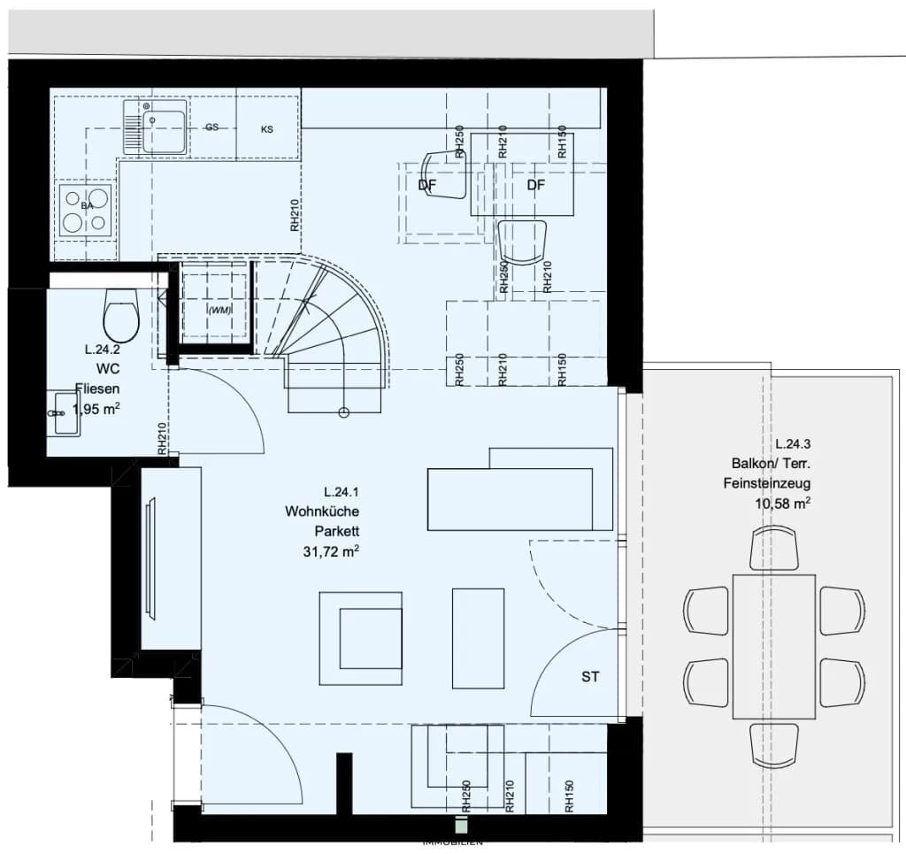 2-Zimmer-Wohnung mieten in Wien – 51 m², € 1.250 – Bild 15 von 16