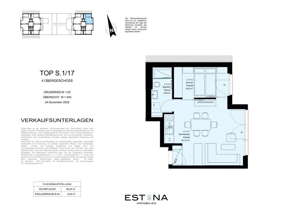 2-Zimmer-Wohnung mieten in Wien – 38,2 m², € 849 – Bild 7 von 8