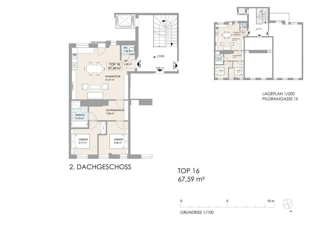 3-Zimmer-Wohnung kaufen in Wien – 67,59 m², € 599.000 – Bild 30 von 31