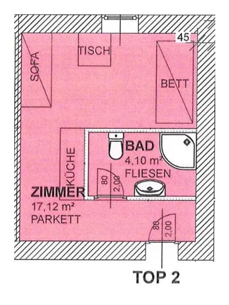 1-Zimmer-Wohnung mieten in Murtal – 21,22 m², € 299 – Bild 6 von 6
