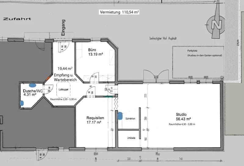 3-Zimmer-Gewerbeimmobilie mieten in Graz – 111 m², € 1.523 – Bild 12 von 12