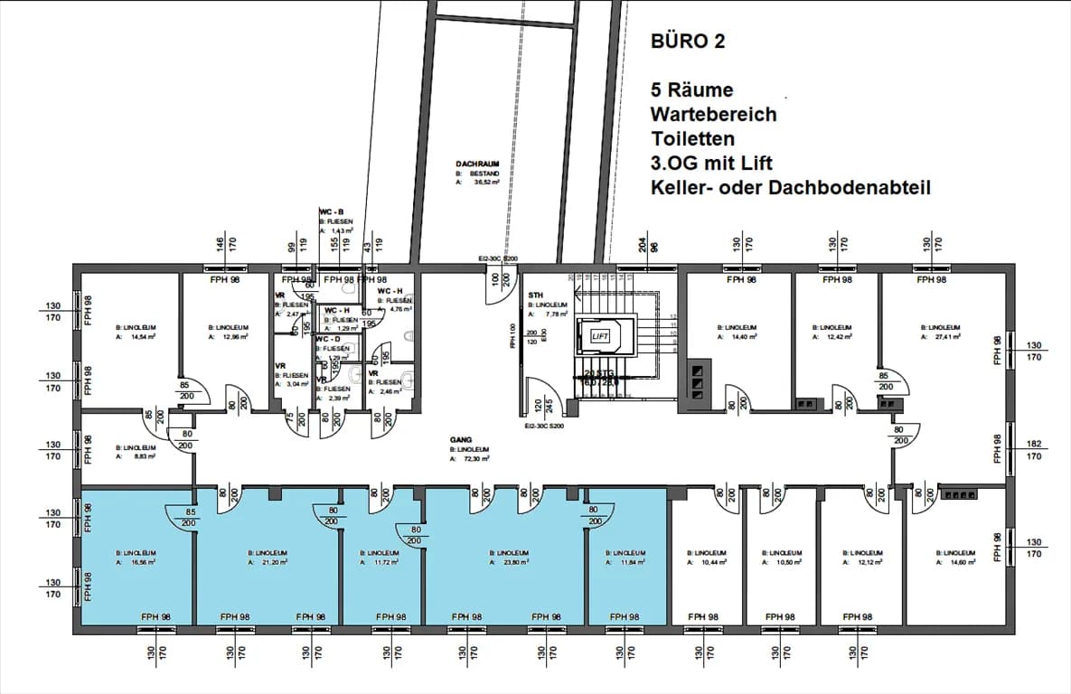 5-Zimmer-Gewerbeimmobilie mieten in Hallein – 85 m², € 1.401 – Bild 7 von 38