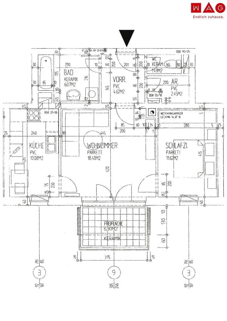 2-Zimmer-Wohnung mieten in Linz Land – 59,2 m², € 609 – Bild 7 von 7