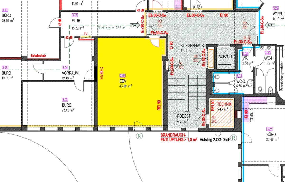 Gewerbeimmobilie mieten in Salzburg Stadt – 43 m², € 782