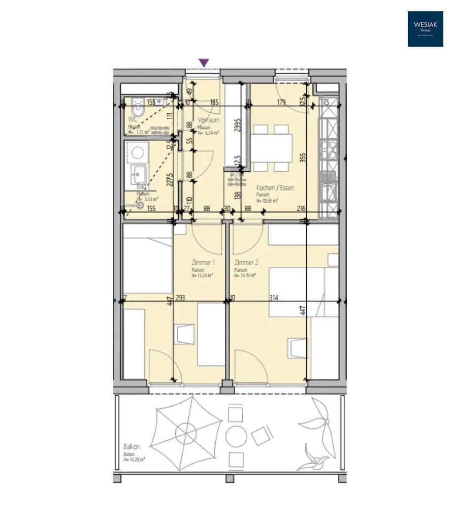 3-Zimmer-Wohnung mieten in Graz – 50 m², € 699 – Bild 34 von 34