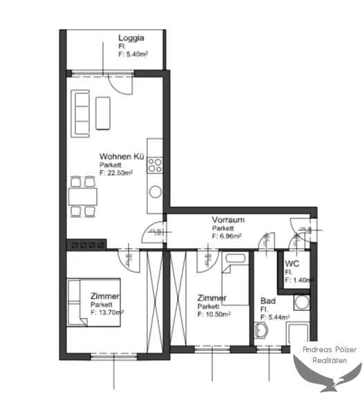 3-Zimmer-Wohnung kaufen in Graz – 61 m², € 249.000 – Bild 20 von 20