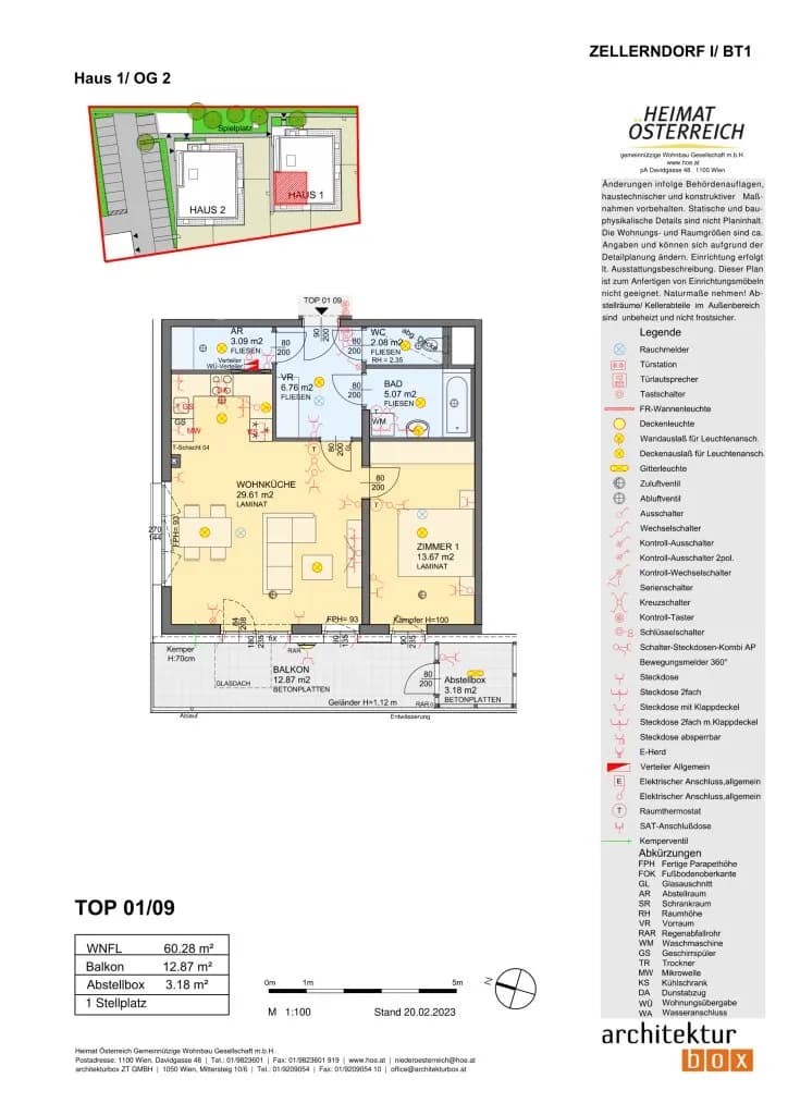 2-Zimmer-Wohnung mieten in Hollabrunn – 60,28 m², € 700 – Bild 3 von 5