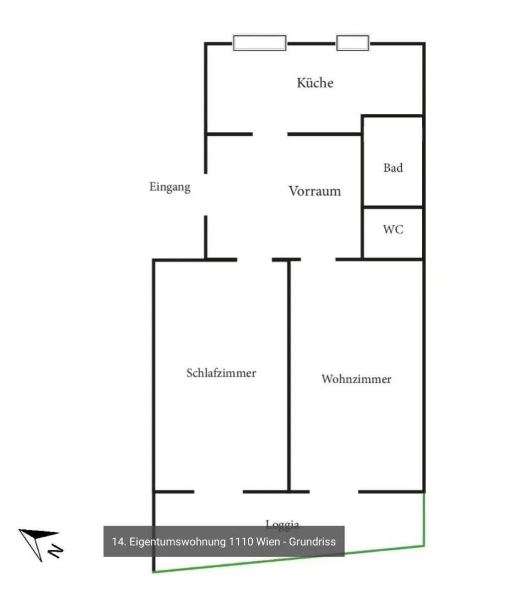 2-Zimmer-Wohnung kaufen in Wien – 63 m², € 215.000 – Bild 5 von 24