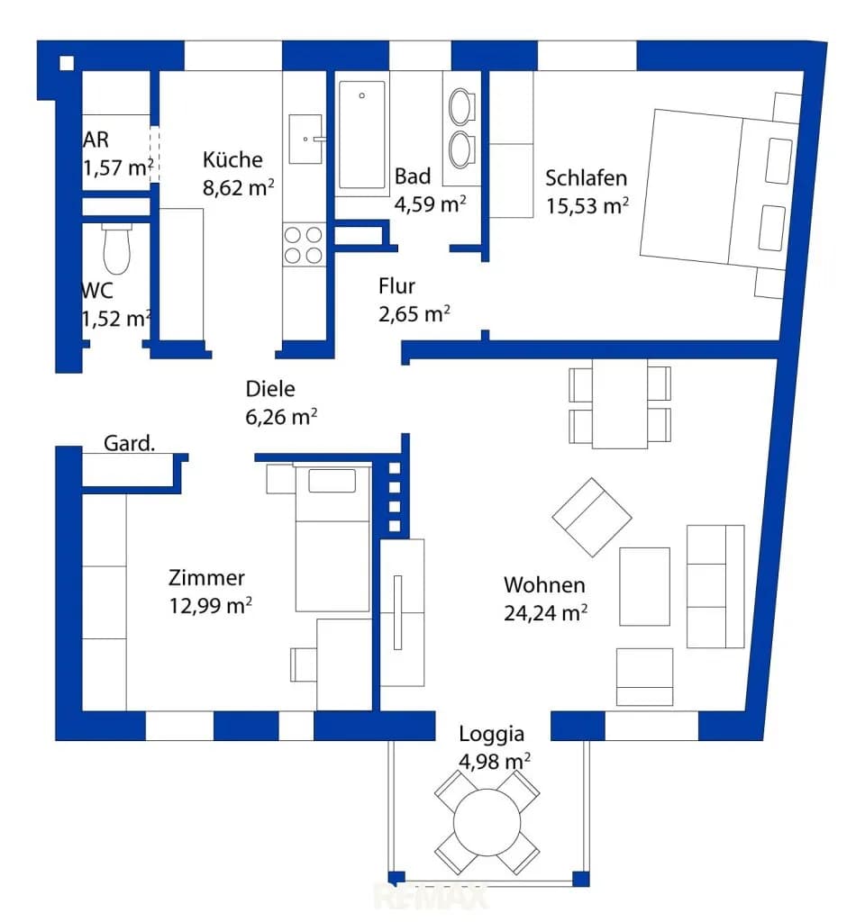 3-Zimmer-Immobilie kaufen in Eferding – 78 m², € 189.900 – Bild 17 von 20