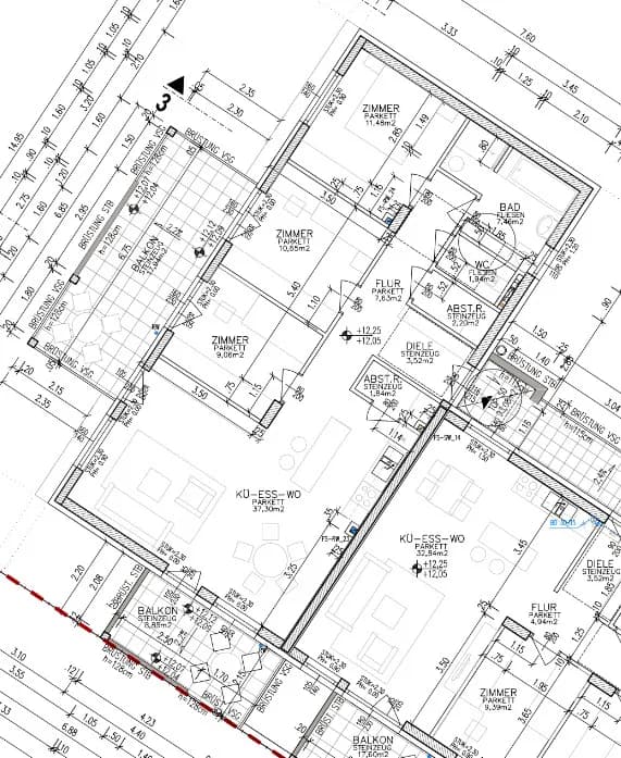 4-Zimmer-Wohnung mieten in Graz – 92,08 m², € 1.250 – Bild 2 von 15