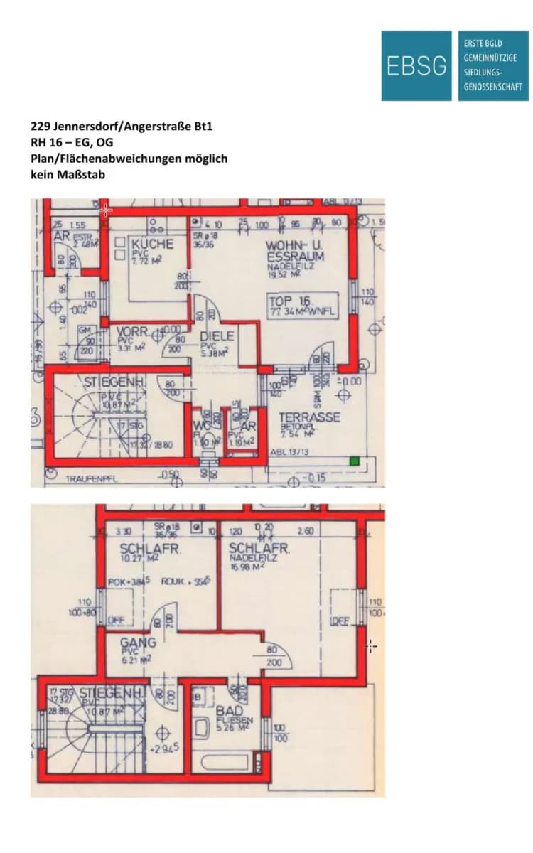 3-Zimmer-Haus mieten in Jennersdorf – 77,22 m², € 570 – Bild 2 von 2