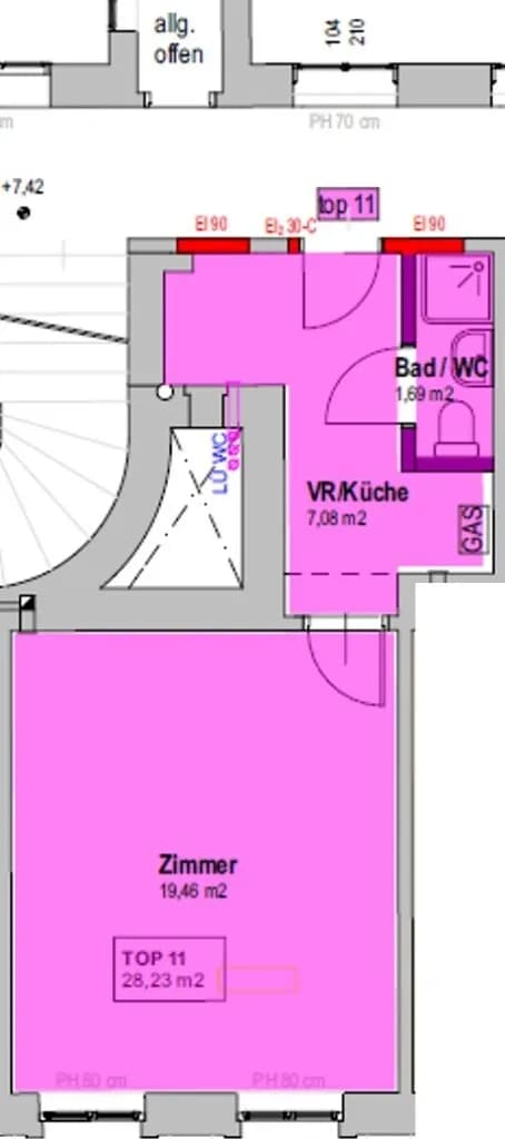 1-Zimmer-Wohnung kaufen in Wien – 28 m², € 100.800 – Bild 2 von 2