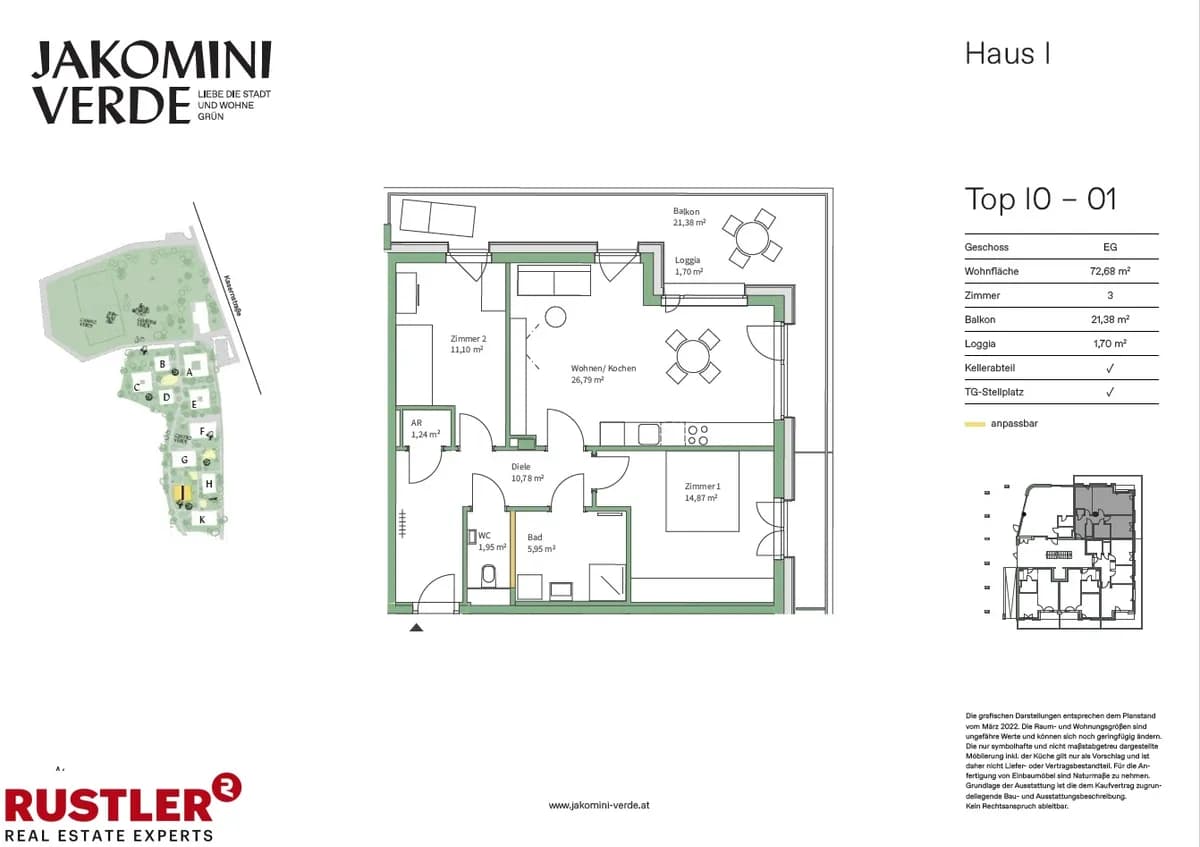 3-Zimmer-Wohnung kaufen in Graz – 72,68 m², € 341.000 – Bild 10 von 10