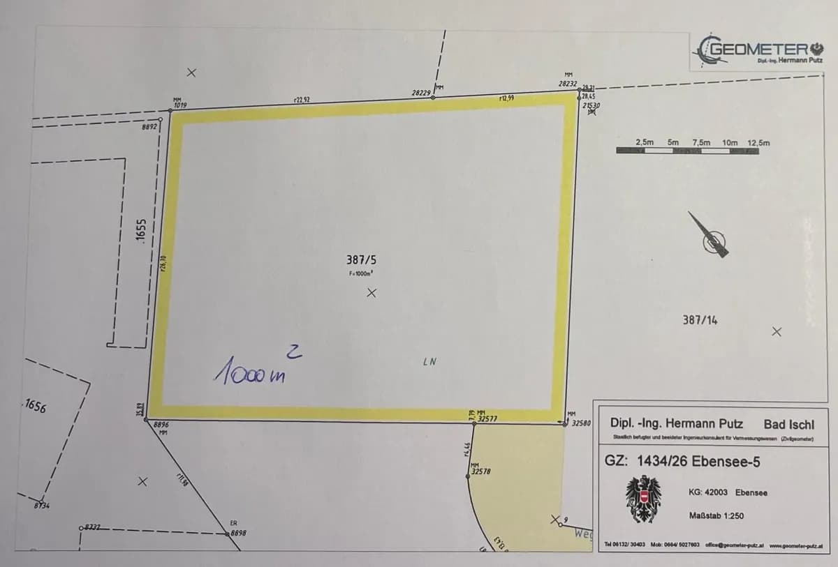 Grundstück kaufen in Gmunden – 1 000 m², € 270.000 – Bild 3 von 4