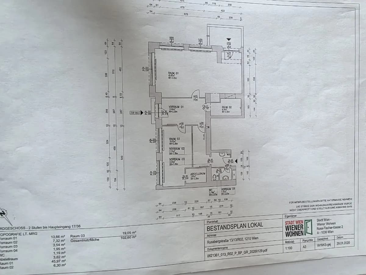 5-Zimmer-Gewerbeimmobilie mieten in Wien – 103 m², € 1.500 – Bild 14 von 14