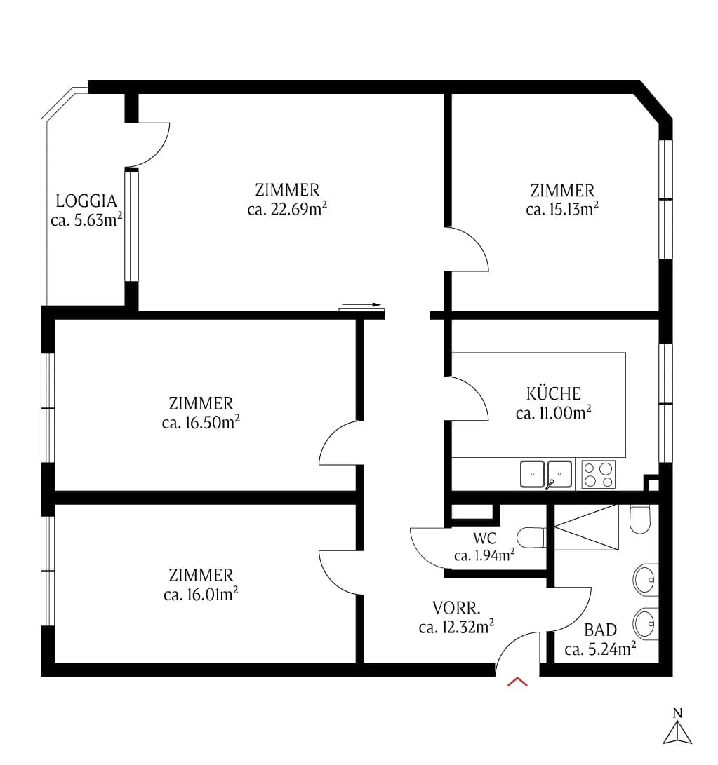 4-Zimmer-Wohnung kaufen in Wien – 101 m², € 395.000 – Bild 11 von 12