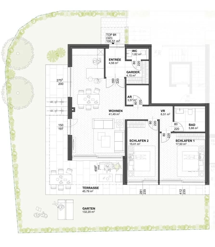 3-Zimmer-Wohnung kaufen in Salzburg Stadt – 100 m², € 1.390.000 – Bild 4 von 4