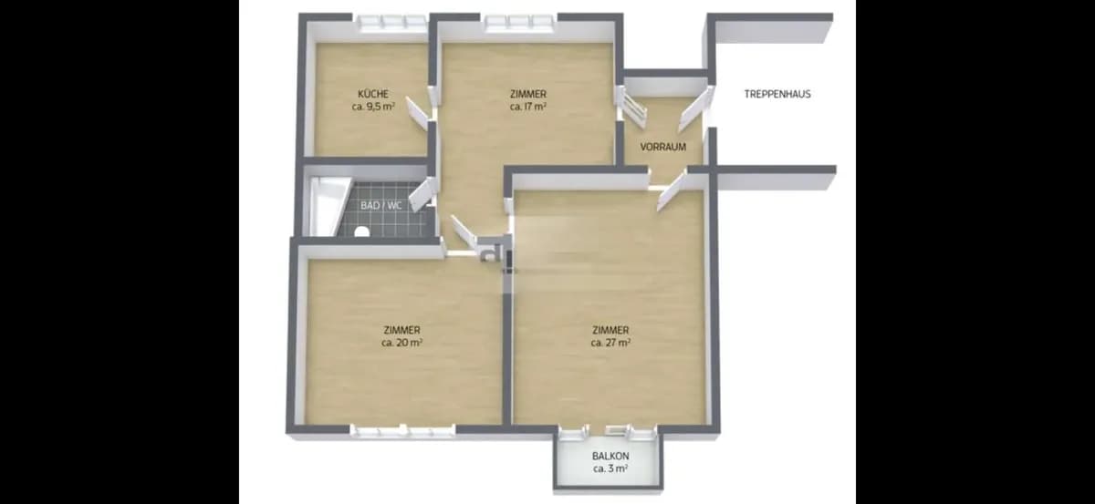 3-Zimmer-Wohnung kaufen in Klagenfurt – 83 m², € 247.000 – Bild 13 von 13