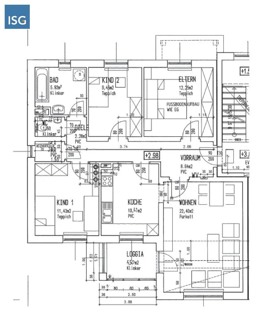 4-Zimmer-Wohnung mieten in Schärding – 90 m², € 900 – Bild 2 von 2
