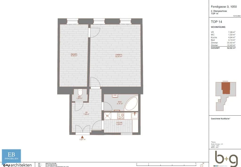 2-Zimmer-Wohnung kaufen in Wien – 52,62 m², € 229.000 – Bild 15 von 15