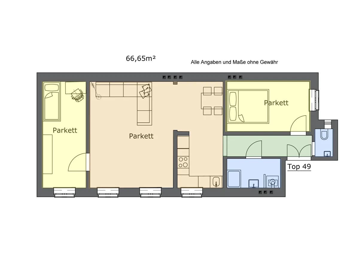 3-Zimmer-Wohnung kaufen in Wien – 66,65 m², € 449.000 – Bild 11 von 11