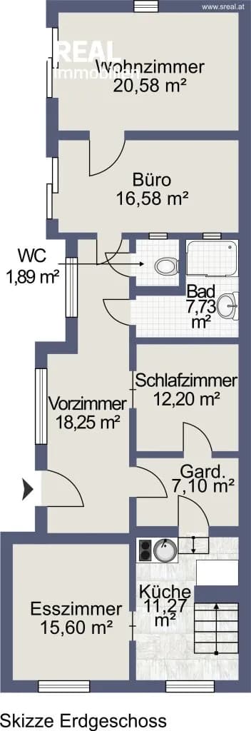 4-Zimmer-Haus kaufen in Hollabrunn – 111,2 m², € 239.000 – Bild 17 von 18