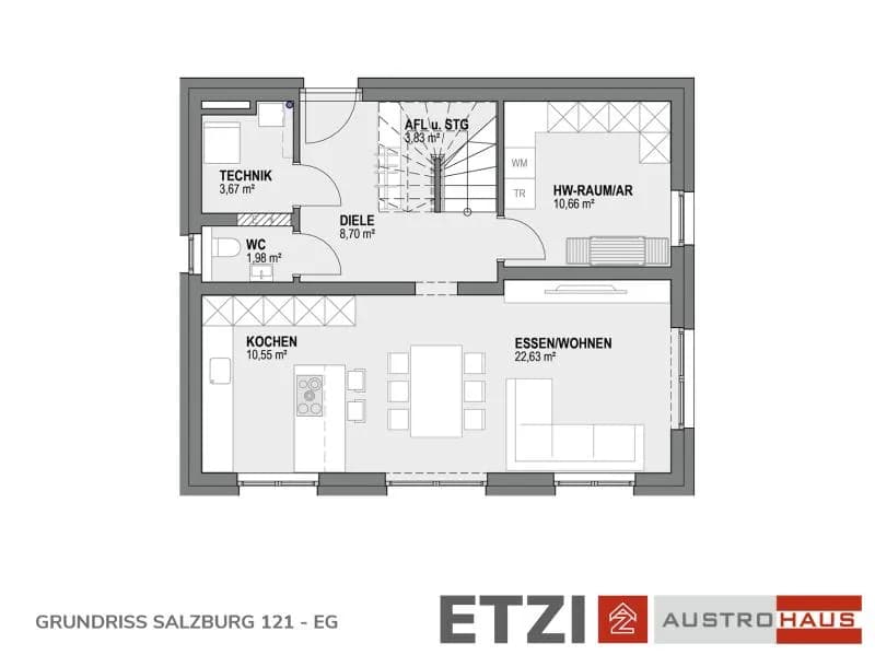 3-Zimmer-Haus kaufen in Schärding – 113 m², € 410.490 – Bild 7 von 9
