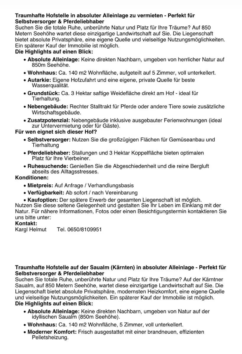 Immobilie mieten in Wolfsberg – 35 000 m² – Bild 1 von 16