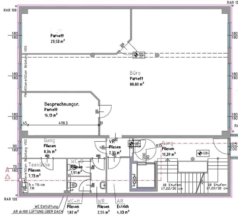 3-Zimmer-Gewerbeimmobilie mieten in Wien – 149 m², € 2.540 – Bild 9 von 9